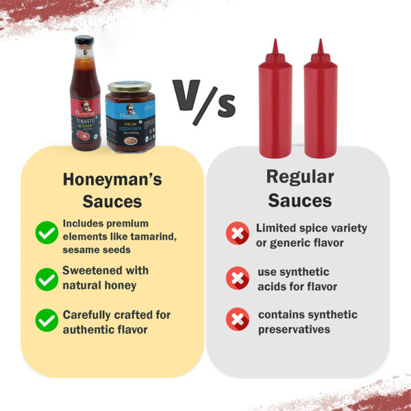 Honey Tomato Ketchup & Honey Italian Pizza Pasta Sauce Combo - Image 2